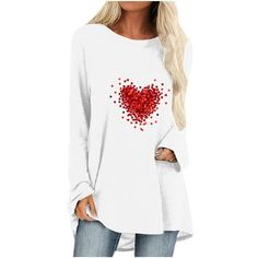 [SIZE]-This cute Valentine's T-shirt supports sizes 2XL-5XL, please confirm the right size before purchase, you can quickly buy the size that suits you, and we will also provide the correct size chart!  [MATERIAL]-Valentine's day shirt is made of cotton fabric, which has soft and comfortable characteristics.The quality of the product is excellent, even if you rub the t-shirt hard, it will quickly return to its original shape without leaving wrinkles! Breathable and comfortable, you can have a great day!  [FEATURES]-Printed with cute gnomes and hearts, on this special day, with editor love and eternity! The classic round neck design can be matched with more dresses, the casual loose style, simple and practical, is a fashionable item!  [OCCASIONS]-These love heart tee shirts are suitable for Heart Tee Shirt, Gifts For Guys, Round Neck Design, Heart Tee, Round Neck Top, Valentine T Shirts, Valentines Day Shirts, Loose Style, Round Neck Tops