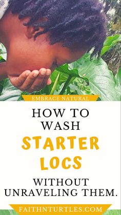 How To Care For Dreadlocks, Dreadlock Care Tips, Washing Locs At Home, Washing Starter Locs, How To Care For Locs, How To Wash Locs, Washing Locs No Retwist, How To Wash Starter Locs, Starter Loc Maintenance