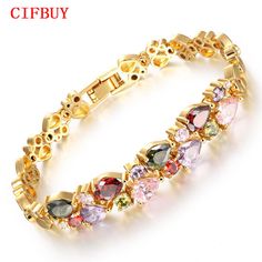 SP0070 Multicolor Cubic Zirconia Mona Lisa Woman Bracelets Vintage Gold Color Heart Design Women Link Chain Jewelry Gift KS950 Gold Plated Cubic Zirconia Mona Lisa Woman Bracelets Meterial: 18K Gold Plated (Allergy Free) Quantity: 1 Piece Measurement:   as the picture shown Layered Bracelet, Crystal Water, Men Hats, Copper Bracelet, Gold Plated Bracelets, Moda Vintage, Sea Glass Jewelry, Crystal Bracelet, Vintage Bracelets