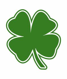 a four leaf clover symbol for st patrick's day or saint patrick's day