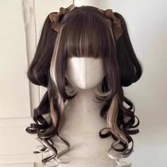 Wigs · KOSMUI · Online Store Powered by Storenvy Κούρεμα Bob, Hair References, Ponytail Wig, Cosplay Hair, Kawaii Hairstyles, Fishtail Braid, Anime Hair, Hair Reference, Hair Inspo Color