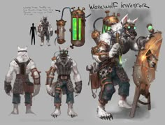 some character designs from the video game warcraft