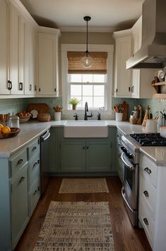 the kitchen is clean and ready for us to use