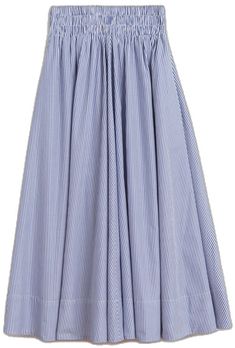 Chic Voluminous Cotton Maxi Skirt, Chic Cotton Voluminous Maxi Skirt, Chic Full Maxi Skirt For Day Out, Voluminous Maxi Skirt For Day Out, Day Out Midi Dress With Gathered Skirt, Chic Gathered Flared Maxi Skirt, Gathered Maxi Skirt For Day Out, Daywear Maxi Skirt With Pleated Waist And Flared Design, Voluminous Long Skirt For Day Out