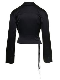 Composition:Composition: 85% Triacetate, 15% Polyester Modern Silk Tops For Fall, Modern Fitted Silk Tops, Fitted Sleek Shirt For Fall, Sleek Fitted Shirt For Fall, Sleek Fitted Fall Shirt, Silk Fitted Tops For Workwear, Fitted Silk Tops For Workwear, Designer Fitted Silk Top, Luxury Fitted Tops For Workwear