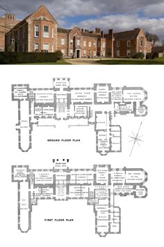 an architectural plan for a large house