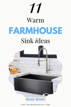 If you're looking to give your kitchen a fresh look, then consider installing a farmhouse sink. These sinks are not only functional but also add a touch of rustic charm to any space. From sleek stainless steel designs to vintage porcelain styles, there are endless options available. Check out our collection of 11 farmhouse sink ideas that will inspire your next kitchen makeover project! Don't miss out on transforming your kitchen into a cozy and inviting space with one of these beautiful sinks. Sink Ideas Kitchen, Installing A Farmhouse Sink, Farmhouse Sink Ideas, Kitchen Makeover Projects, Farmhouse Sink Installation, Kitchen Facelift, Farmhouse Kitchen Inspiration, Sink Ideas, Stainless Sink