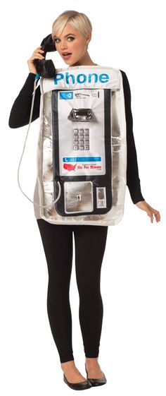 a woman in a cell phone costume