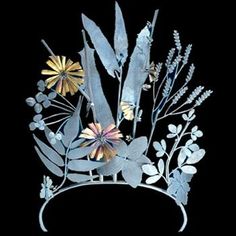 . Floral Tiara, Pearl Tiara, Gold Tiara, Crowns And Tiaras, Invasive Species, Head Pieces, The Design Files, Crown Jewels, Victoria And Albert Museum