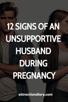 two people standing next to each other with the words, 12 signs of an unsupp