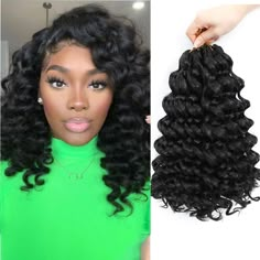 PRICES MAY VARY. 💖Material: Ocean Wave Crochet Hair is made of high quality low temperature synthetic fiber, which is skin friendly, super lightweight and soft, comfortable to wear and natural looking, to resemble the touch and feel of human hair. 💖Hair Package: Ocean Wave Crochet Hair 8 Packs/lot, usually 7-8 packs will create a full gorgeous crochet curly hairstyle. You can trim your Ocean Deep Wavy Crochet Hair according to your needs and do DIY hairstyles with different colors and sizes to