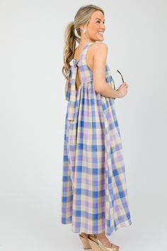 New Arrivals - Items Added Daily! :: The Blue Door Boutique Preppy Style Spring, Plaid Maxi Dress, Easter Dresses For Women, Blue Gingham Dress, Beachy Dresses, Preppy Spring, Spring Maxi Dress, Picnic Date, Blue Lavender