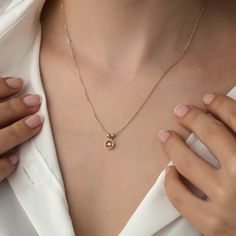 Mini Circle Solitaire Necklace, 14k Gold Necklace, Gold Necklaces, Gift Necklace, Necklace for Women Gift, Necklace for Mom ITEM DETAILS ❆ All our jewelleries are handmade with Love and Care 💓 ❆ Material: 14K Gold. ❆ Gram: 1,96 gr ❆ Each item is made to order. Since all of our products are handmade, there may be -) 10% deviation in the specified weight. ❆ DO YOU LIKE THIS RING? You can get more information about it below but if you have any questions, just send a message. PACKAGING ❆ They are s Oval Diamond Necklace With Polished Finish For Gifts, Elegant Gold Plated Round Birthstone Necklace, Elegant 14k Gold Pendant Birthstone Necklace, Elegant 14k Gold Birthstone Pendant Necklace, Gift Diamond Necklace With Pendant Polished Finish, Diamond Pendant Necklace With Polished Finish For Gift, Polished Finish Diamond Pendant Necklace For Gift, Timeless Diamond Necklace As A Gift, 14k Gold Pendant Birthstone Necklace For Formal Occasions