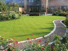 a large lawn in front of a house