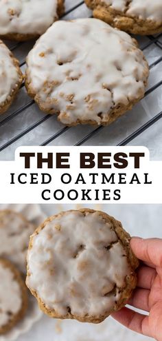 the best iced oatmeal cookies with white icing