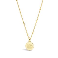 A classic monogram necklace is a must have for every woman's jewelry box! For a traditional monogram, the initial of the last name appears in the middle and is slightly larger. Please enter initials in the exact order that you want them to appear. For example, if your initials were FML, you would type FLM. Traditional Monogram, Classic Monogram, Small Charms, Monogram Necklace, Vermeil Jewelry, Disc Necklace, Jewelry Cleaner, Gold Filled Jewelry, 14kt Gold