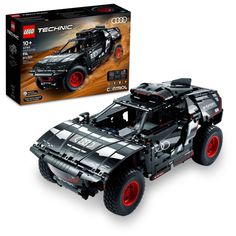 the lego technic race car is in its box