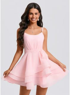 JJ's House Pleated Chiffon Scoop Fall Spring Summer A-line Plus General Back Zip Coquette Beautiful Back Sweet & Flow Petal Height:5.8ft（176cm） Bust:32in（82cm）Waist:24in（61cm）Hips:35in（89cm） No Mini Pink Sleeveless Homecoming Dress. #JJ's House #Pleated #Chiffon #Scoop #Fall #Spring #Summer #Aline #Plus #General #BackZip #Coquette #BeautifulBack #Sweet&Flow #Petal #No #Mini #Pink #Sleeveless #HomecomingDress Middle School Dance Dresses Pink, Christian Hoco Dresses, Light Pink Semi Formal Dress, Valentine’s Day Dance Dresses, Baby Pink Dress Short, Graduation Dress Middle School 8th Grade, Cute Pink Dresses Short, Valentine Dance Dresses, Short Light Pink Dress