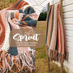 an image of a blanket hanging on the side of a house with text overlay saying sprout