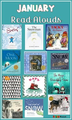 the january read - aloud is an easy way to learn how to read books for kids