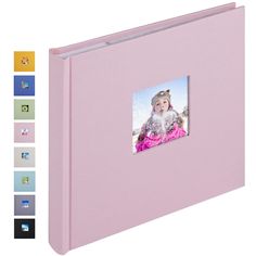 PRICES MAY VARY. 【PLENTY OF ROOM】The photo albums measures 6.6 x 6.7inches (L x W x H). This picture albums can hold 60 vertical 4x6 photos. The cover can be easily personalized by inserting a photo print (size: 3.1” x3.1”) into the 2.1” x 2.1” front cover window. 【SAFE AND LONG-TERM PRESERVATION】Photo archival safe: Acid, lignin and PVC free inner pages. The inside pocket sleeves are made of clear PP material, provides a high-quality preservation to your memories. The high quality fabric hardco Pink Bookshelf, Memo Writing, Photo Print Sizes, Writing Area, Mini Photo Albums, Cover Picture, Picture Albums, Album Photos, Writing Space