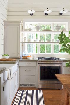 the kitchen is clean and ready to be used as a place for cooking or eating