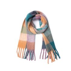 PRICES MAY VARY. MATERIAL - 100% high quality acrylic with cashmere feeling, extremely cozy, skin-friendly and lightweight, keep you warm in cold weather; No pilling; No scratchy to skin SIZE - 84.6"x13.8" with tassels,The winter scarfs is soft, medium weight, wrap the oversized scarf freely around any outfit and it will keep you warm all day long DESIGN FEATURE - Fashion plaid pattern, vibrant colors to choose, bring you a colorful winter; Plaid scarves are never out of style, match all the out Mohair Scarf, Orange Coffee, Deep Yellow, Polyester Scarf, Green Yellow Blue, Checked Scarf, Cozy Scarf, Leisure Fashion, Blue Green Orange