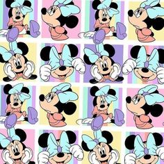 many cartoon characters with different expressions on them