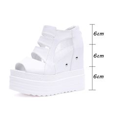 Shipping: Worldwide Express Shipping AvailableDelivery time: 7-15Days Fast ShippingReturns: Fast refund, 100% Money Back Guarantee.SPECIFICATIONSBrand Name: NoEnName_NullHeel Height: Super High (8cm-up)With Platforms: YesPlatform Height: 5-7cmSandal Type: GLADIATOROrigin: Mainland ChinaOccasion: CasualUpper Material: PUOutsole Material: RUBBERBack Counter Type: Cover HeelPattern Type: SolidSide Vamp Type: OpenFit: Fits true to size, take your normal sizeStyle: ROMEHeel Type: WedgesLining Materia White Platform Sandals, Sandals Comfortable, White Platform, Women Sandals, Beach Shoes, Platform Sandals, Summer Women, Womens Sandals, Buckle