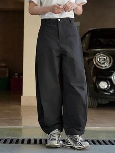 Style: High Waist Casual Baggy Pants with PocketsItem Type: Baggy pants women, baggy pants, baggy pants cargo, women baggy pants, women baggy cargo pants, pants for ladiesLength: LongClosure Type: Button FlyFront Style: FlatFit Type: Loose FitWaist Type: HighElasticity: No Detail: PocketsPattern Type: SolidMaterial: Polyester Women Baggy Pants, Cargo Women, Baggy Pants Women, Baggy Cargo Pants, Pants Baggy, Jumpsuit Outfit, Pants Cargo, Pants With Pockets, Party Dress Short