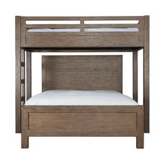 Hamilton Canopy Bed with Queen Bed Vintage Smoke Finish - Sea Green Designs Canopy Bed Queen, Wood Canopy Bed, Adult Bunk Beds, Bed Vintage, Wood Canopy, Bunk Beds Built In, Canopy Beds, King Platform Bed, Low Bed