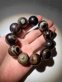 Amulet Bracelet, Gem Stones, Gnome Garden, Agate Beads, Statement Jewelry, Rosary, Big Size, Stones And Crystals