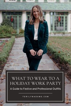 Holiday work parties can be tricky when it comes to picking the right outfit. This guide will help you navigate the dress code, whether it’s casual or cocktail. Explore festive options like jewel tones and modest cuts that keep you looking polished. Make an impression with ease! #HolidayOutfits #WorkPartyFashion #FestiveLooks Work Christmas Party Outfit Classy Chic, Holiday Luncheon Outfit Work, Holiday Business Casual Outfits, Casual Work Holiday Party Outfit, Business Casual Christmas Party Outfit, Holiday Party Outfits Women, Casual Holiday Party Outfit, Christmas Party Outfit Casual, Work Christmas Party Outfit