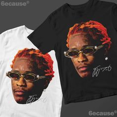 Young Thug Face Shirt ORANGE - Thugger Inspired Premium Vintage Graphic Tee Check other listings in this shop for more colourways! (Purple, Blue, Green, Orange, Pink) This classic unisex jersey short-sleeve tee fits like a well-loved favorite. Soft cotton and high-quality vibrant print make users fall in love with it over and over again. These t-shirts have ribbed knit collars to bolster shaping. The shoulders have taping for a better fit over time. Dual side seams hold the garment's shape longer.  ☆ 100% Airlume combed and ringspun cotton (fiber content may vary for different colors) ☆ Retail fit ☆ Tear away label ☆ Runs true to size, order 1-2 sizes up for an oversized fit. 6ecause® Cheap Orange Graphic Tee Shirt, Cheap Red Shirt With Text Print, Cheap University Red Graphic Print T-shirt, Cheap Red Graphic Design T-shirt, Cheap University Red Graphic T-shirt, Black Tshirt Orange Print, Purple Tshirt, Purple Graphic Tee, Rap Shirt