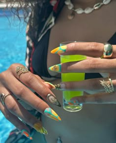 Jamaica Nails, Lime Nails, Island Nails, Vacation Nails Beach, Pink White Nails, Nails Vacation, Tropical Vacation Nails, Cruise Nails, Fun Summer Nails