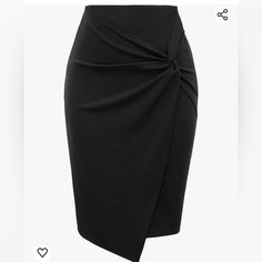 Supper Flattering Pencil Skirt! Materials95%Polyester+5%Spandex, Ultra Soft Stretchy And Comfortable. Pencil Skirt With Lining Never See Through Even With Dark Color Underwear Features: Asymmetrical Wrap Front With Concealed Zipper In The Back.Well Elastic Pencil Skirt. Professional Skirt For Women - Hips-Wrapped Silhouette Hugs Your Curves And Make You Looks More Feminine And Elegant. Occasions: Perfect For Office, Wear To Work, Casual, It’s Also Great For Daily Wearing. Office Skirt Design, Cheap Stretch Skirt For Office, Corporate Mini Skirt, Cooperate Skirts Outfits, Elegant Black Elastane Mini Skirt, Black Asymmetrical Elastane Skirt, Black Stretch Pleated Pencil Skirt, Black Elastane Pencil Skirt For Parties, Black Party Pencil Skirt