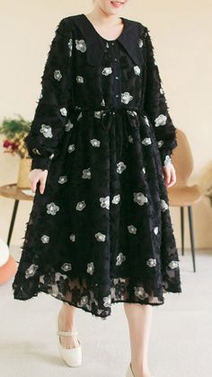 Up To 80% Off Today! Getting all the compliments on your new wardrobe Cotton Long Dress, Floral Patchwork, Spring Fabric, Dress Spring, New Wardrobe, Spring Dresses, Vintage Black, Looks Great, Long Dress