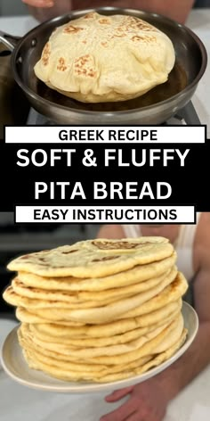 This easy Greek pita bread recipe shows you how to bake soft, fluffy pitas right at home. Made with Greek yogurt, olive oil, and simple pantry ingredients, the well-risen pita dough ensures soft and warm pitas that are perfect for sandwiches, wraps, or serving alongside your favorite Greek meals. Sweet Pita Bread, Pita Bread With Yogurt, Pita Bread Recipe With Yogurt, Souvlaki Bread Recipe, Home Made Pita Bread Recipe, Easy Pita Recipe, Pita Bread Ideas, Easy Pita Bread Recipe, Greek Pita Bread Recipe