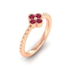 Enhance your elegance with our stunning red stone ring. This exquisite piece perfectly combines the rich red hue of the stone, creating a captivating contrast that will surely turn heads. Ideal for both formal occasions and everyday wear, this ring exudes sophistication and style effortlessly. Metal: 14K Gold Setting Type: Prong Rhodium Finish: Yes, on White Gold Gemstone Details: Gemstone: Ruby Shape: Round Average Dimensions: 2.50 MM Quantity: 04 Average Cut: Very Good Average Color: Medium to Luxury Ruby Rings With Gemstone Accents, Elegant Red Ruby Ring, Luxury Red Ruby Ring With Gemstone Accents, Luxury Red Birthstone Ring With Gemstone, Elegant Ruby Ring With Diamond Accents, Elegant Ruby Cluster Ring With Birthstone, Elegant Red Gemstone Rings, Luxury Red Rings For Valentine's Day, Luxury Red Ruby Ring With Accent Stones