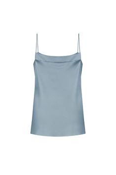 This luxurious top features a sleek, straight design and a soft satin fabric that will add a touch of sophistication to any outfit. Perfect for any occasion, this top will have you looking and feeling your best. Crepe Blazer, Satin Top, Blue Cream, Triangle Shape, Special Features, Cowl Neck, Designer Collection, Satin Fabric, Baby Blue