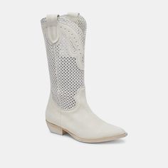 RANCH BOOTS IVORY LEATHER – Dolce Vita Summer Mid-calf Boots, Chic Mid-calf Boots For Spring, Mid-calf Boots For Rodeo In Spring, Spring Mid-calf Boots For Rodeo, Chic Summer Boots For Rodeo, Chic Summer Rodeo Boots, Fitted Mid-calf Boots For Rodeo In Spring, Elegant Mid-calf Spring Boots, Elegant Knee-high Summer Boots