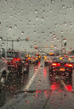 rain drops on the windshield of an airport