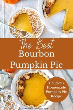 the best bourbon pumpkin pie recipe