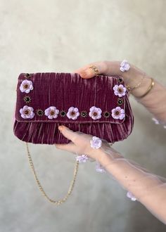 *Enjoy 10% off for a limited time. Use coupon code LIMITED10 at checkout. Does not include bespoke or custom changes. Bridgerton meets modern muse with the Amethyst velvet clutch, handcrafted from a sumptuous velvet in a deep, regal hue reminiscent of the precious gemstone. Fusing nostalgia with modern design, the rich purple tones evoke the mesmerising beauty of amethyst, while the plush texture adds a touch of opulence to any ensemble. Whether you're attending a soirée or a romantic dinner, th Chic Purple Clutch As A Gift, Chic Purple Evening Bag For Gift, Chic Purple Evening Bag As Gift, Chic Purple Bag For Events, Elegant Purple Bag Gift, Elegant Purple Party Bag, Purple Rectangular Evening Bag As Gift, Luxury Purple Clutch For Evening, Purple Pouch Evening Bag As Gift