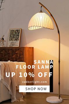 the floor lamp is up to 10 % off