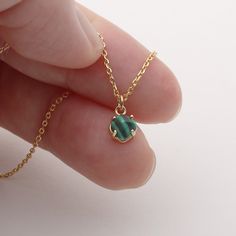 Material : 14k Gold plated over Brass, Malachite-synthetic Pendant : 6 mm x 9 mm Handmade Gold Necklace With Malachite, Malachite Pendant Necklace As Gift, Gold Malachite Gemstone Necklace, Malachite Pendant Necklace For Gift, Elegant Malachite Pendant Necklace, Malachite Necklace, Necklace Gemstone, Gift For Women, Stone Jewelry