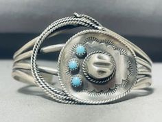 ad eBay - Find many great new & used options and get the best deals for GASP! COWBOY HAT AND LASSO NAVAJO TURQUOISE STERLING SILVER BRACELET at the best online prices at eBay! Free shipping for many products! Navajo Turquoise, Metal Work, Cowboy Hat, Sterling Silver Bracelet, Turquoise Sterling Silver, Sterling Silver Bracelets, Jewellery And Watches, A Metal, Metal Working