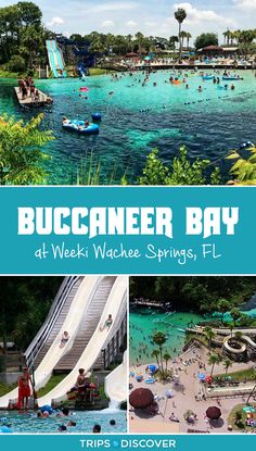 the buccaner bay at waihe springs, fl with text overlaying it