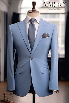 >>ORIGINAL ARTWORK AND CONTENT, PLEASE DO NOT COPY<< Men Suits, Suits For Man, Stylish Sky Blue Two Piece Suit for Men - Formal Wedding Attire, Formal Wear for Men, Formal  piece Wedding Suit, Double Breasted, Formal Fashion Slim Fit Suit. Description: Elevate your style with our impeccably crafted Sky Blue Two Piece Suit for men, designed for those who appreciate sophistication with a modern twist. This formal suit is meticulously tailored to provide a sleek and slim fit, ensuring you look sharp and confident on any occasion. Crafted from high-quality materials, the sky blue hue adds a touch of uniqueness to traditional formalwear. The jacket features a tailored silhouette that accentuates your physique, while the trousers boast a slim fit for a contemporary edge. This suit effortlessly t Blue Bespoke Blazer, Bespoke Tailored Groom Blazer, Bespoke Blue Tuxedo With Suit Collar, Bespoke Tailored Blazer For Groom, Bespoke Tailored Blue Tuxedo, Bespoke Blue Tuxedo, Bespoke Blazer For Groom With Custom Fit, Bespoke Blazer For Groom, Bespoke Custom Fit Blazer For Groom