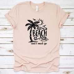 Our shirts are handmade in Ohio by hand with love and care one at a time.We hope you will find a shirt that will inspire you or someone else.DESCRIPTION:This cute the beach is calling and I must go women's shirt is a must. We use a high-quality unisex t-shirt that is insanely soft. In fact, it will be one of the softest, best fitting, most comfortable shirts you’ve ever owned.CLICK BELOW 👇👇👇👇👇👇👇https://www.etsy.com/shop/WalnutRidgeCoDETAILS:- This is for 1 graphic shirt.- Available in siz Hawaiian Graphic Print Beach Season Shirt, Tropical Print T-shirt For Beach Season, Tropical Print T-shirt For Beach In Summer, Hawaiian Graphic Print Camp Shirt For Beach Season, Vacation Beach Shirt With Palm Tree Print, Beach Camp Shirt With Graphic Print And Relaxed Fit, Relaxed Fit Camp Shirt With Graphic Print For Beach, Relaxed Fit Graphic Print Camp Shirt For Beach, Funny Print Beach Vacation Shirt